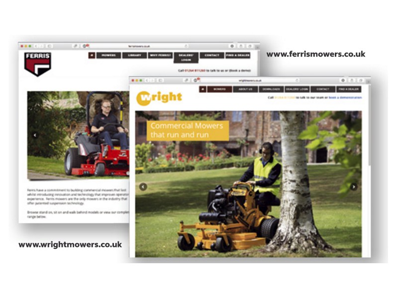 NEW WEBSITES FOR FERRIS AND WRIGHT MOWERS