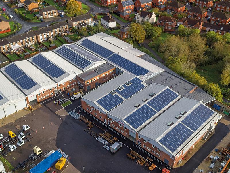 NEW 248kwp SOLAR INSTALLATION AT T H WHITE DEVIZES OFFICES