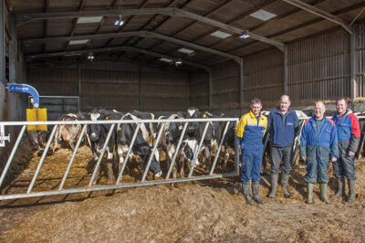 The Morgans recently installed DeLaval lighting in their cow shed