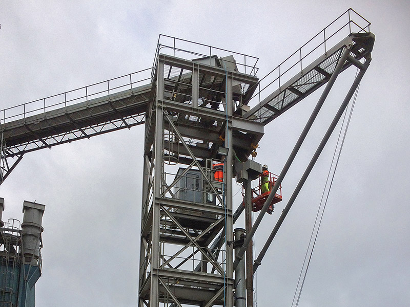 New loading spout at Shoreham