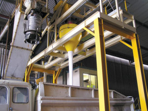 Dust suppression hopper