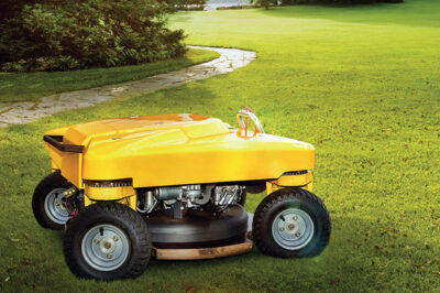 Compact, new Spider mower capable of 55° to launch at SALTEX