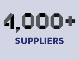 4000 suppliers