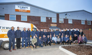 Elmstar Machinery director Jason Wignall with Jensen's Bill Johnston