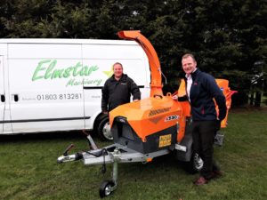 Elmstar Machinery director Jason Wignall with Jensen's Bill Johnston