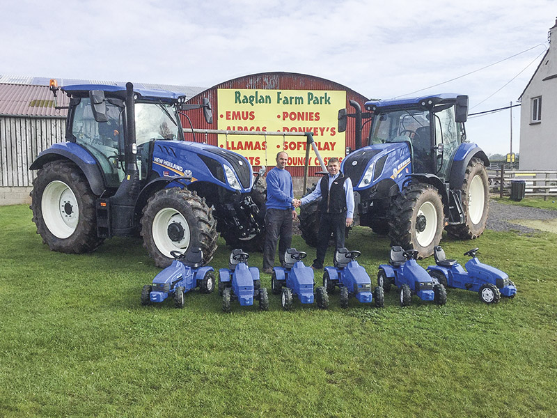 TWO T6 TRACTORS FOR RAGLAN FARM PARK