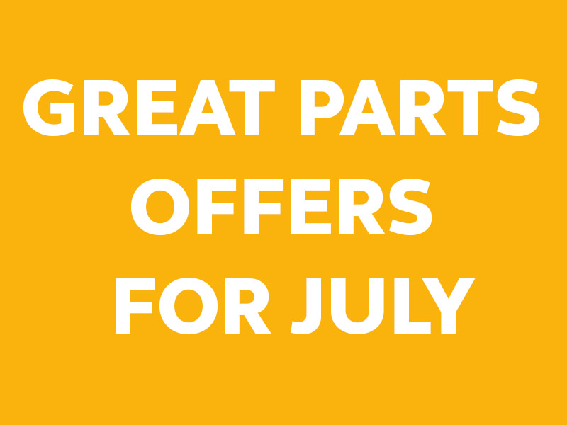GREAT PARTS OFFERS FOR JULY