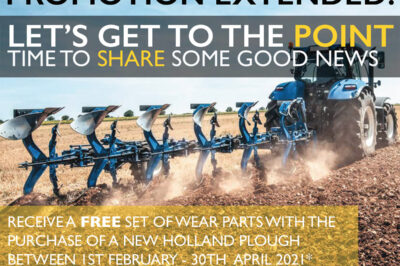 FREE WEAR PARTS FOR YOUR NEW HOLLAND PLOUGH