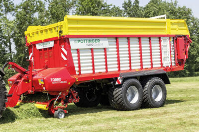 Pöttinger loader wagon for silage and harvesting