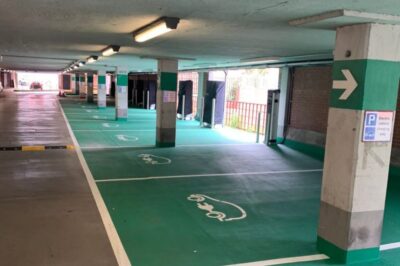 Swarco EV Chargepoint Installation for Worcester City Car Park.