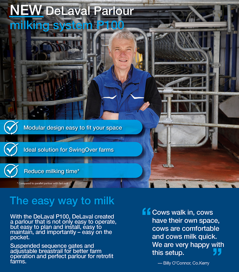 P100 parlour for easy milking