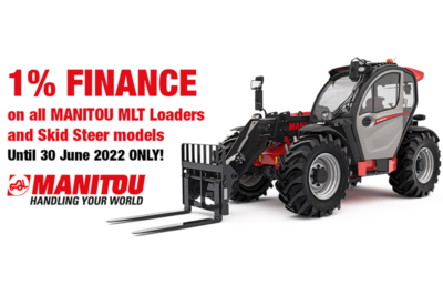 Manitou 1% finance on MLT and Skid Steer models