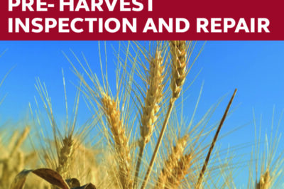 Pre-harvest check, inspection & repair