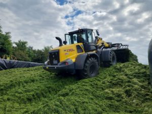 New Holland W170D Wheel Loader on Silage Clamp