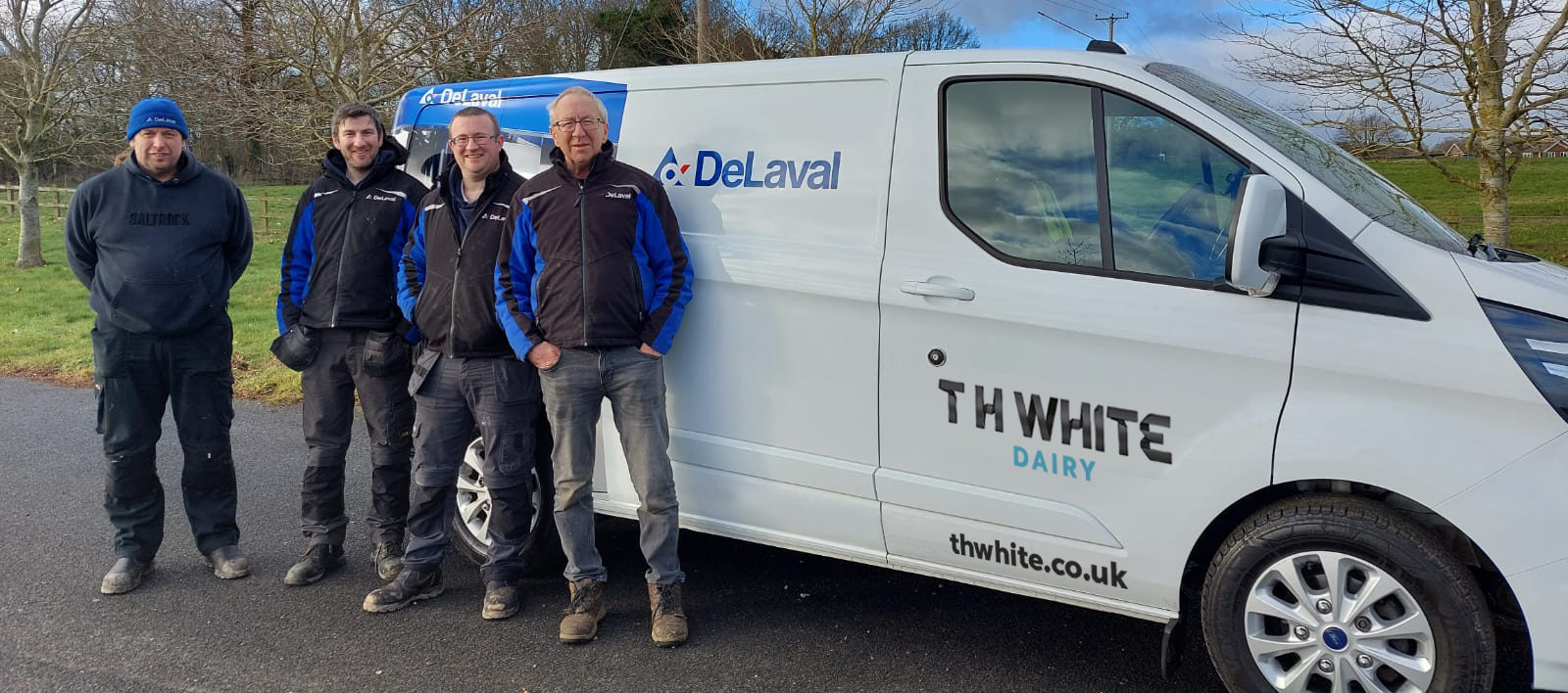 T H WHITE DeLaval territory now stretches from Coast to Coast