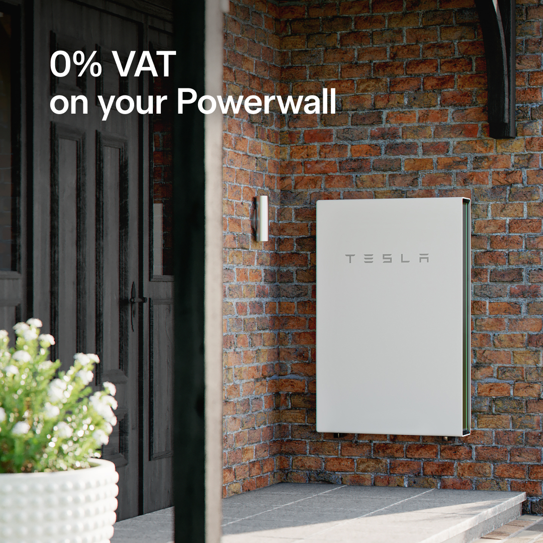 0% VAT on your Powerwall