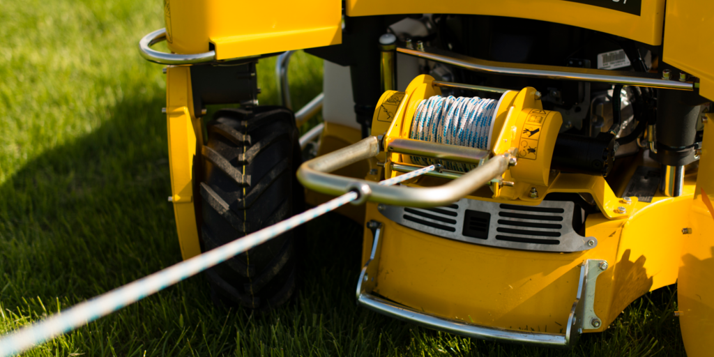 Spider winch close up