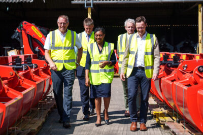 The Rt Hon Kemi Badenoch MP Visits T H WHITE Group During Wiltshire Business Tour